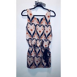 Peppermint Mini Dress With Open Back